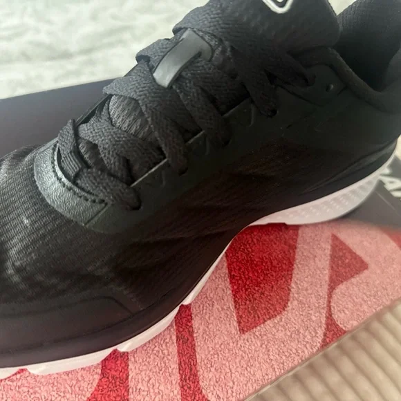 Fila Women's Black and White Athletic Shoes - Picture 3 of 16